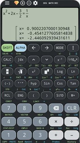 Calculadora integrada e solução para x TI-36 TI-84 