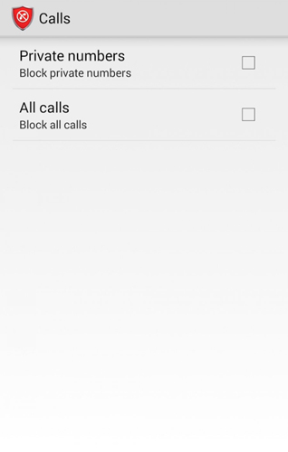 Lista negra de chamadas