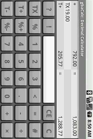 Gbacalc calculadora decimal