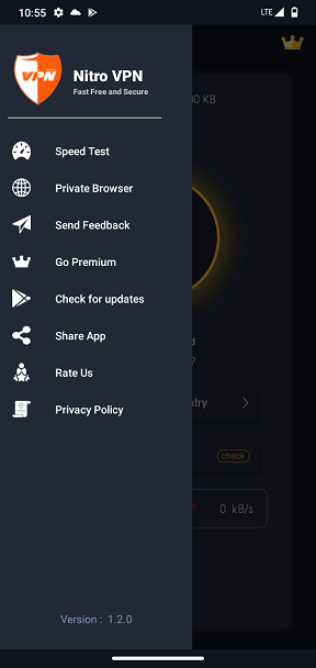 Baixar grátis o aplicativo Nitro Vpn- Unlimited Free Vpn Proxy para celulares e tablets Android 4.4.