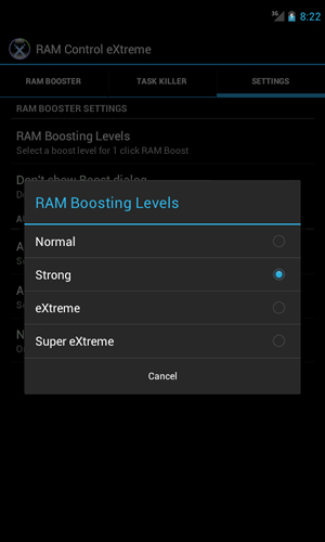 RAM: Controle extremo