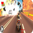 Juntamente com o jogo Romans vs mummies: Ultimate epic battle para Android, baixar grátis do Super 3D Highway Bike Stunt: Motorbike Racing Game em celular ou tablet.