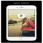 Juntamente com o jogo Diabo pode chorar 4 para iPhone, baixar grátis do Fontie! - Add Cool Fonts & Overlays to your Photo Edits.