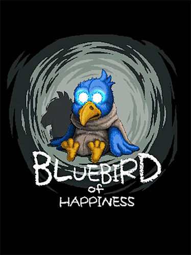 Pássaro azul da felicidade 