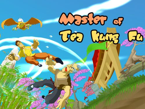 Mestre de kung fu com chá