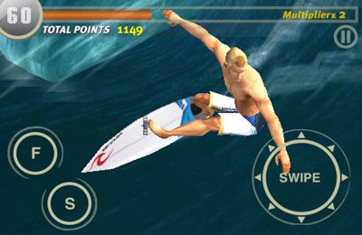 Rasgar e enrolar: O jogo de surfe