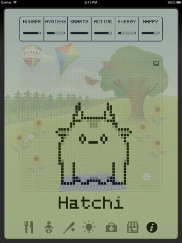 Hatchi - um animal de estimação virtual retro