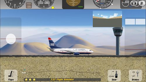 Simulador de voo do 737