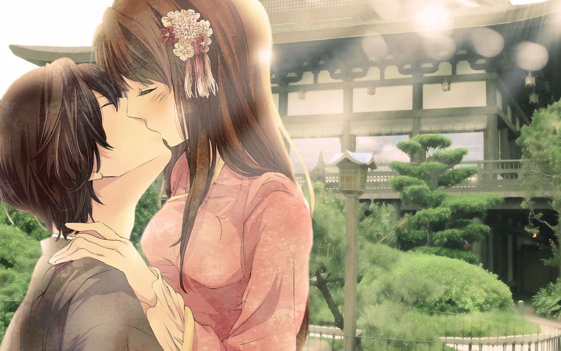 Anime,Amor,Beijos