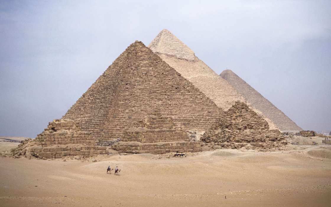Paisagem,Arquitetura,Pirâmides,Egito