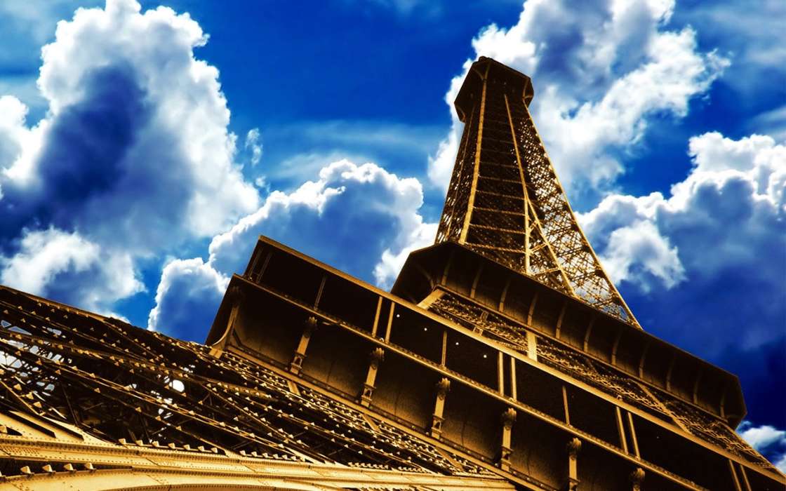 Céu,Arquitetura,Paris,Torre Eiffel