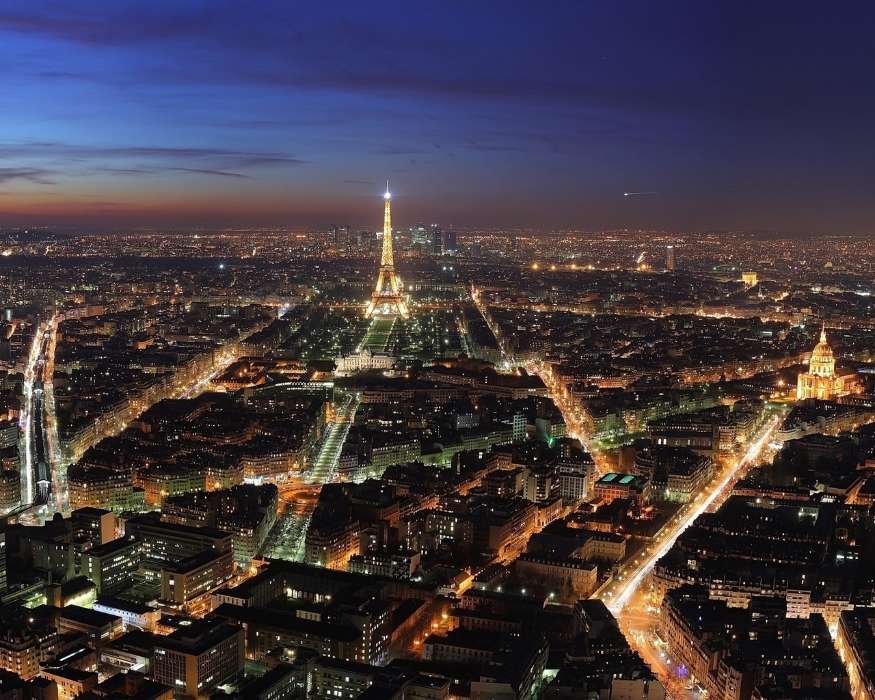 Paisagem,Cidades,Noite,Arquitetura,Paris,Torre Eiffel