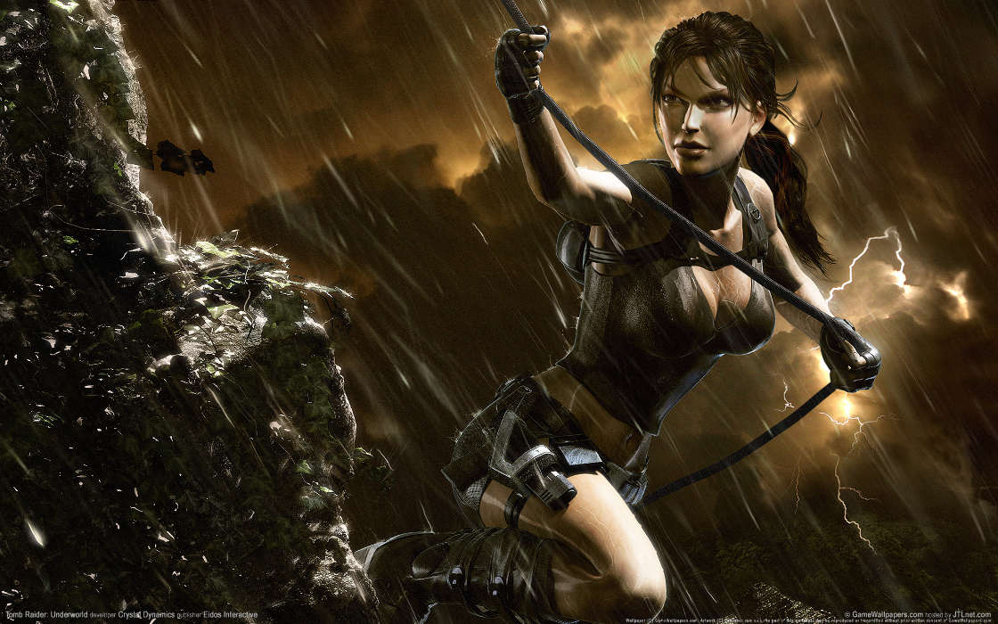 Jogos,Pessoas,Meninas,Chuva,Lara Croft: Tomb Raider