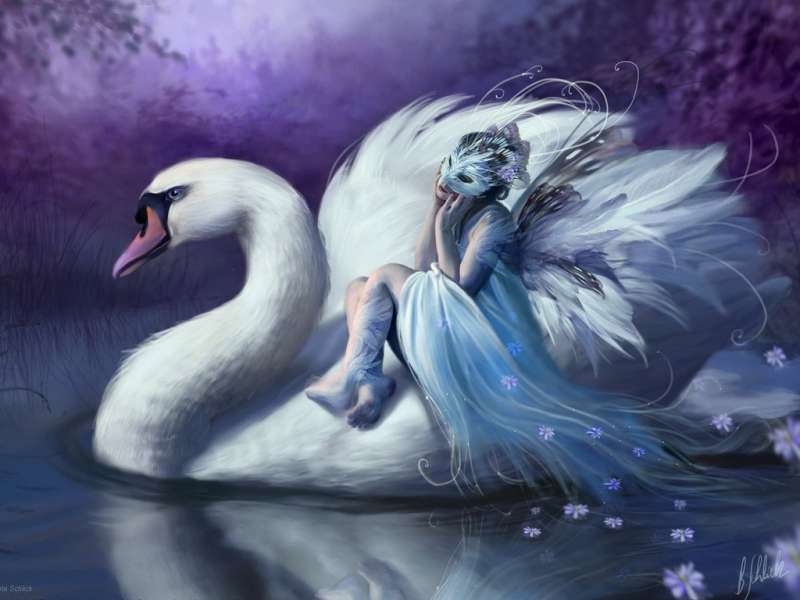 Meninas,Fantasia,Swans