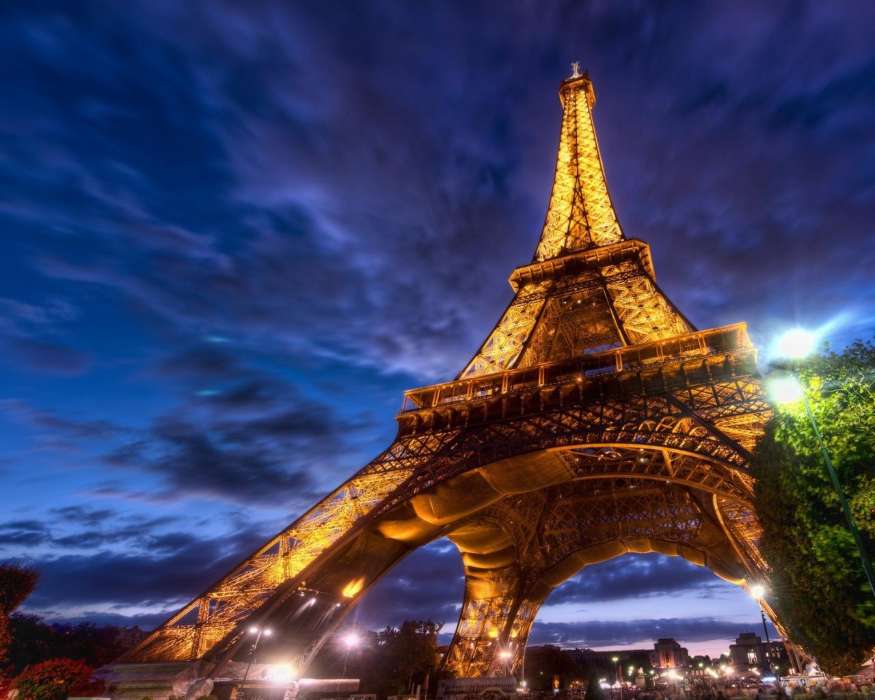 Paisagem,Cidades,Noite,Paris,Torre Eiffel