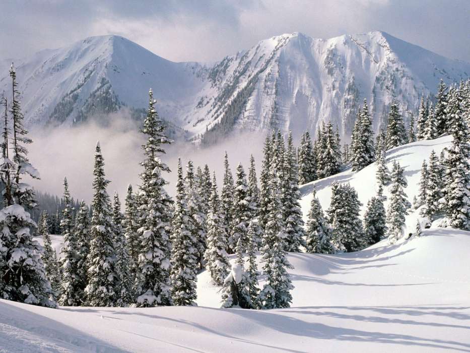 Montanhas,Paisagem,Natureza,Neve,Inverno