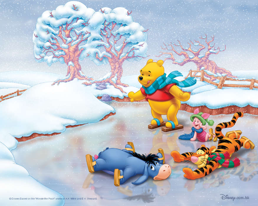 Desenho,Inverno,Gelo,Neve,Imagens,Winnie the Pooh
