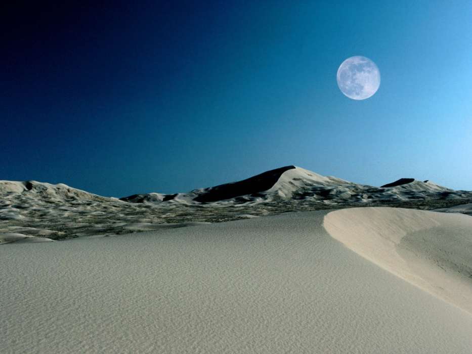 Lua,Paisagem,Deserto