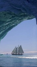 Baixar a imagem para celular Icebergs,Yachts,Paisagem grátis.