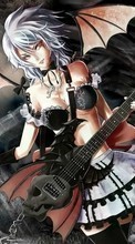 Baixar a imagem para celular Anime,Demons,Meninas,Guitarras grátis.
