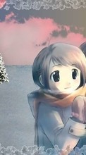 Anime,Inverno,Crianças para LG BL40 New Chocolate