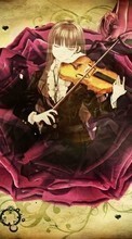 Música,Anime,Meninas,Violins