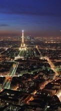Baixar a imagem para celular Paisagem,Cidades,Noite,Arquitetura,Paris,Torre Eiffel grátis.