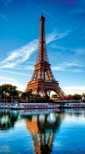 Baixar a imagem para celular Paisagem,Rios,Arquitetura,Paris,Torre Eiffel grátis.