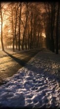Paisagem,Inverno,Árvores,Estradas,Neve para Apple iPhone SE