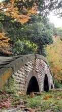 Paisagem,Pontes,Árvores,Outono para HTC One S
