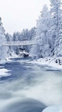 Paisagem,Inverno,Rios,Árvores,Neve para Acer beTouch E210