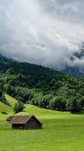 Paisagem,Casas,Montanhas,Nuvens para LG G Pad 8.0 V490
