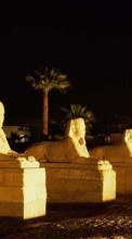 Baixar a imagem para celular Paisagem,Noite,Egito,Esfinge grátis.