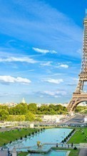 Baixar a imagem para celular Paisagem,Cidades,Céu,Nuvens,Torre Eiffel grátis.