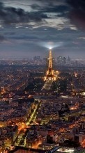 Baixar a imagem para celular Torre Eiffel,Paisagem,Cidades,Noite,Paris grátis.