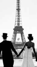 Baixar a imagem 540x960 para celular Pessoas,Paris,Amor,Torre Eiffel grátis.