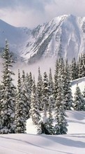Baixar a imagem para celular Montanhas,Paisagem,Natureza,Neve,Inverno grátis.