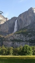 Baixar a imagem para celular Montanhas,Paisagem,Cachoeiras grátis.