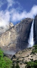Baixar a imagem 800x480 para celular Paisagem,Montanhas,Cachoeiras grátis.