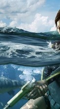 Baixar a imagem 320x240 para celular Jogos,Água,Lara Croft: Tomb Raider grátis.