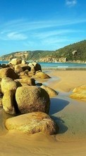 Baixar a imagem 1080x1920 para celular Paisagem,Pedras,Praia grátis.