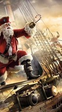 Baixar a imagem para celular Engraçado,Piratas,Ano Novo,Papai Noel,Natal grátis.