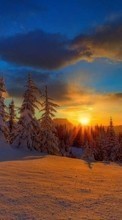 Baixar a imagem para celular Paisagem,Natureza,Neve,Pôr do sol,Inverno grátis.