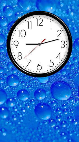 Relógio analógico  - baixar grátis papel de parede animado Com horas para Android.