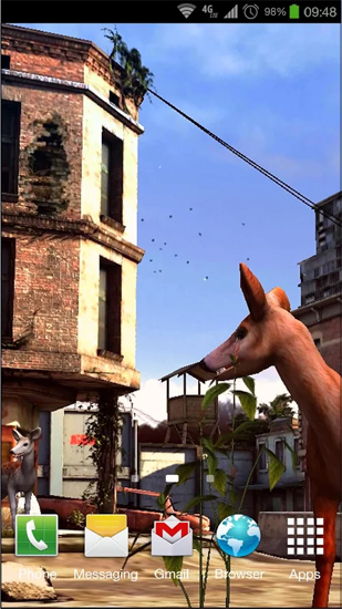 Cidade apocalíptica  - baixar grátis papel de parede animado Animais para Android.