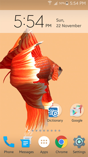 Baixar grátis o papel de parede animado Peixe Betta 3D  para celulares e tablets Android.