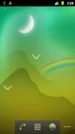 Noite florescente  - baixar grátis papel de parede animado Plantas para Android.