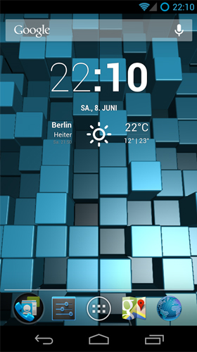 Blocos  - baixar grátis papel de parede animado Com horas para Android.