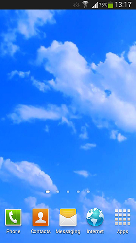 Céu azul  - baixar grátis papel de parede animado Interativo para Android.