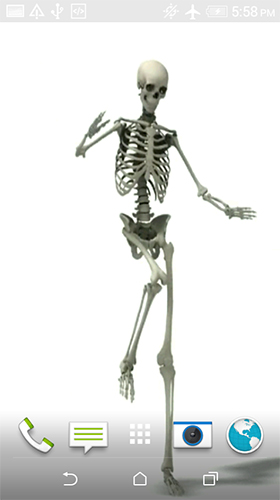 Baixar grátis o papel de parede animado Esqueleto dançando  para celulares e tablets Android.